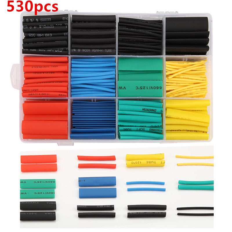 SBlack And White Silicone Heat Shrinkable Tube Insulation Sleeve Set Wire Sleeve