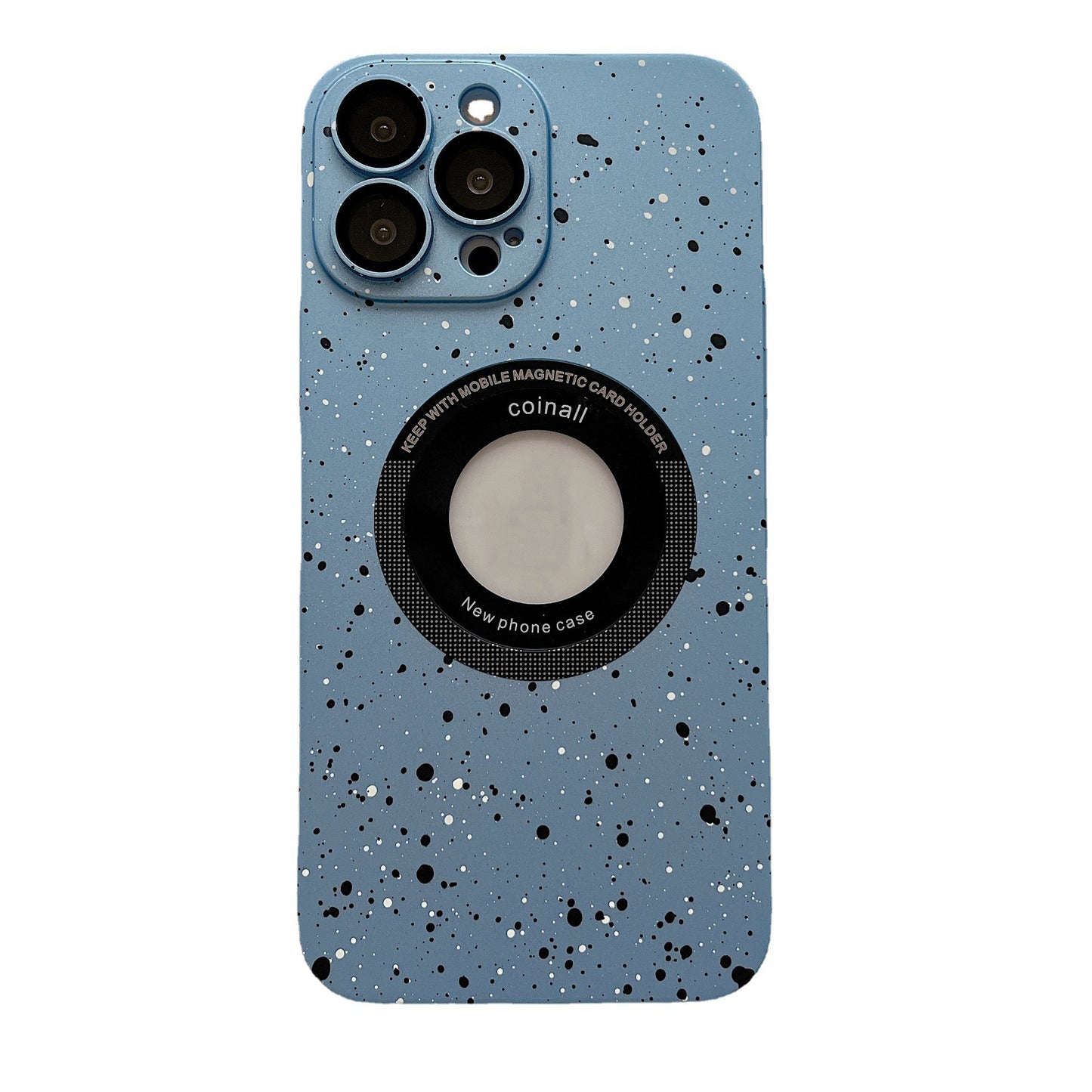 Applicable To Without Logo Magnetic All-inclusive Phone Case Glitter Splash Ink Protective Sleeve