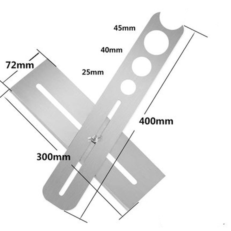 New Adjustable Tile Locator To Wall Marking Position Ruler Ceramic Hole Cutter Tile Drill Marble Opener Construction Tool