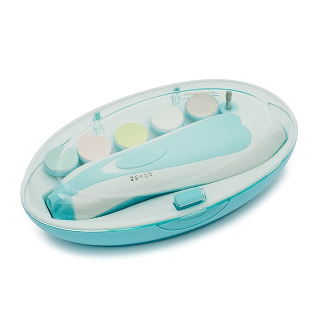Kids Baby Nail Trimmer Electric Baby Manicure Pedicure Nail Clippers Cutter Scissors Care Set New Born