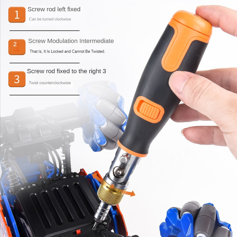 10 in 1 Professional Screwdriver Sets Hand Tool Angle Ratchet Corner Screwdriver Sets Multi-functional Screw drivers With Bits