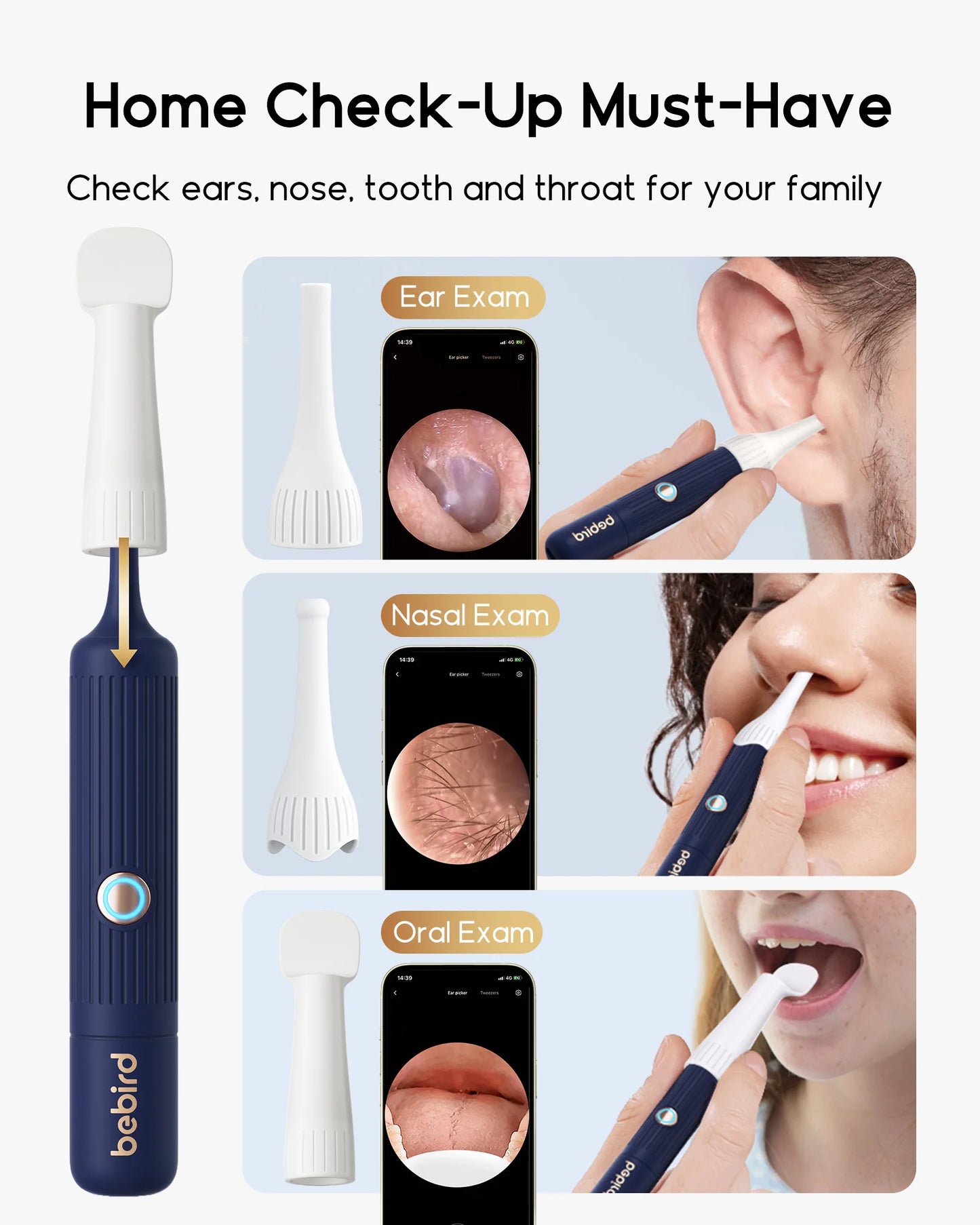 Bebird EarSight Plus I35R – 2026 HD Visual Ear Cleaner with Bendable Tweezers & All-in-One Wax Removal Kit