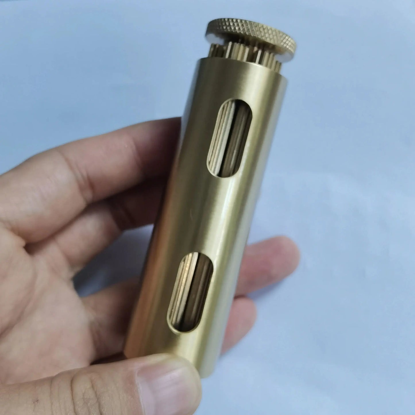 Antique Style Brass Material Manual Mechanical Feeling Tobacco Rolling Machine Retro Nostalgia 70MM