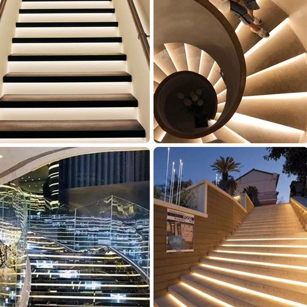LED Motion Sensor COB Light Strip Stair 16 Channel Smart Controller Indoor Motion Night light for 12-16 Step Stair Lights