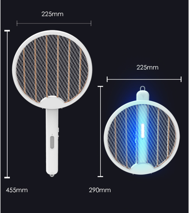 USB Electric Shock Charging Folding Mosquito Swatter