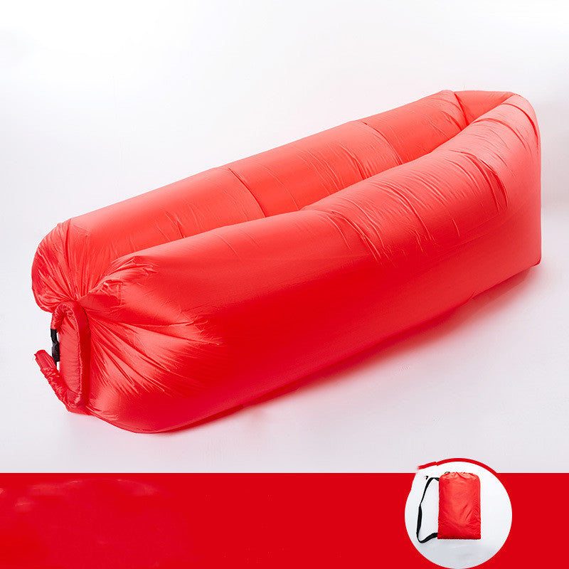 Camping Air Folding Lunch Break Net Celebrity Inflatable Pump Mattress Lazy Sofa Recliner Single Portable Outdoor