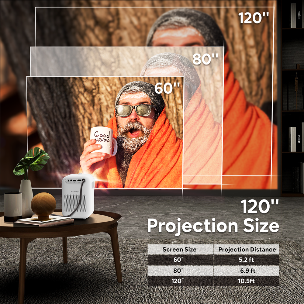 Household HD Projector With The Same Screen