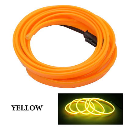 Car Interior Lighting El Cold Light Band Edge Wide Edge Car Atmosphere Lamp 1M2M3M 5M Luminous Line Set