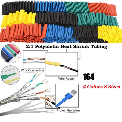 SBlack And White Silicone Heat Shrinkable Tube Insulation Sleeve Set Wire Sleeve