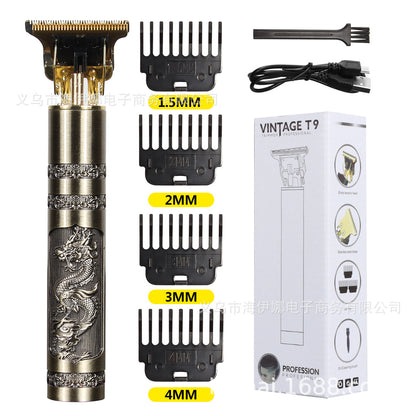 Self-Service Hair Clipper Dog Hair Clipper Children T9 Hair Clipper Buddha Head Dragon And Phoenix Electric Hair Cutter