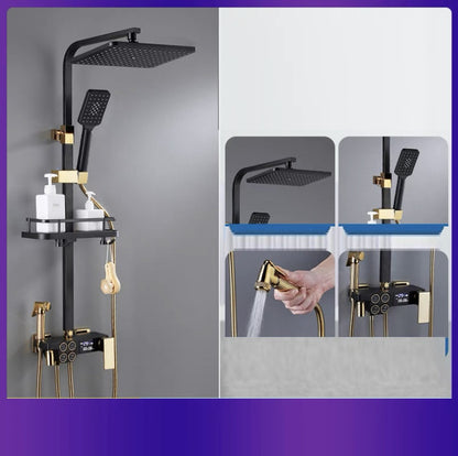 All-copper Wall-mounted Constant Temperature Digital Display Bathroom