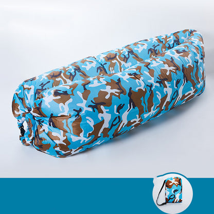 Camping Air Folding Lunch Break Net Celebrity Inflatable Pump Mattress Lazy Sofa Recliner Single Portable Outdoor