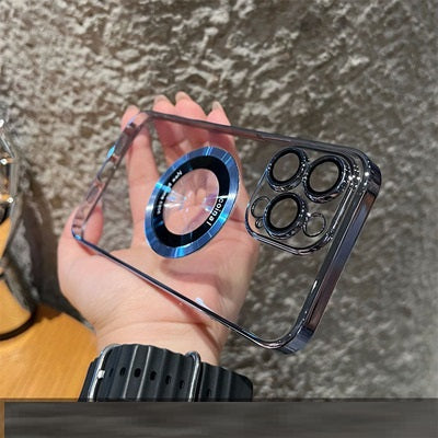 Magnifier Leakage Label Magnetic Suction Phone Case