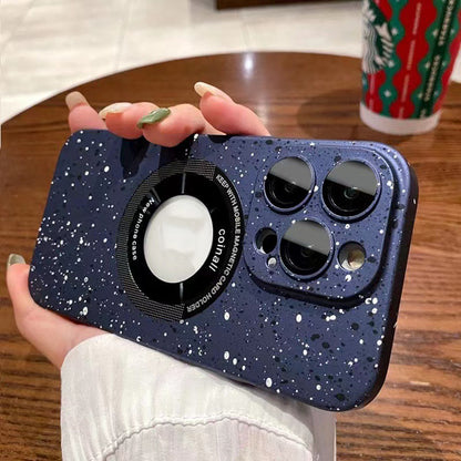 Applicable To Without Logo Magnetic All-inclusive Phone Case Glitter Splash Ink Protective Sleeve
