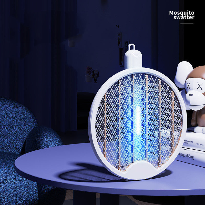 USB Electric Shock Charging Folding Mosquito Swatter