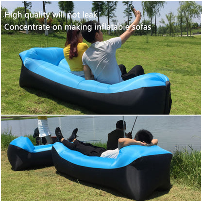 Camping Air Folding Lunch Break Net Celebrity Inflatable Pump Mattress Lazy Sofa Recliner Single Portable Outdoor