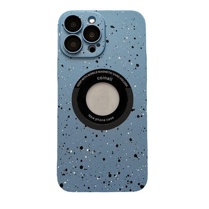 Applicable To Without Logo Magnetic All-inclusive Phone Case Glitter Splash Ink Protective Sleeve