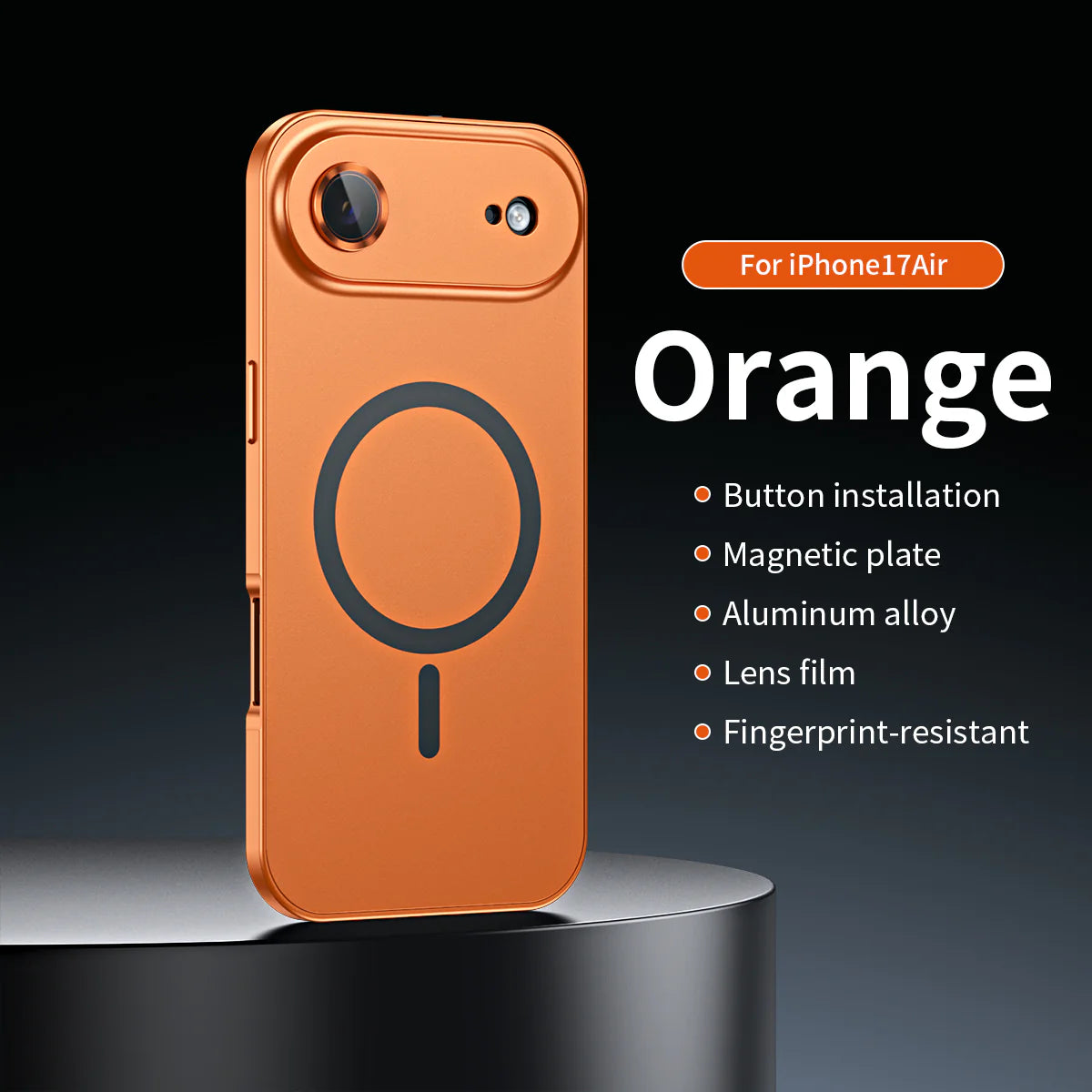 Fashion Aluminum Metal Magnetic Case For iPhone16 17 Pro Max 15Pro 14 13 12 Magsafe Wireless Charging Glass Lens Backboard Cover