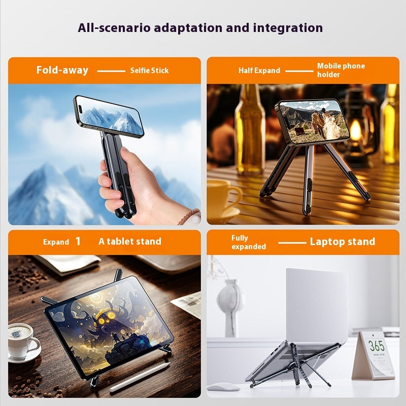 Aluminum Alloy Laptop Stand Bracket Desktop Vertical Folding