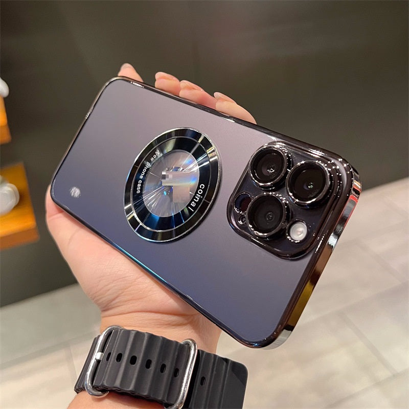 Magnifier Leakage Label Magnetic Suction Phone Case