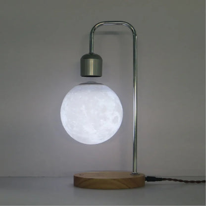 Creative Magnetic Suspension Table Lamp With Mobile Phone Wireless Charging Base LED Night Light Home Desktop Decoration Lamp