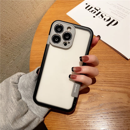 Funda For iPhone 14 13 Pro Max Plus Mini Colorful Soft Silicone Bumper Frame Shockproof Protection Case No Back Border Only Case