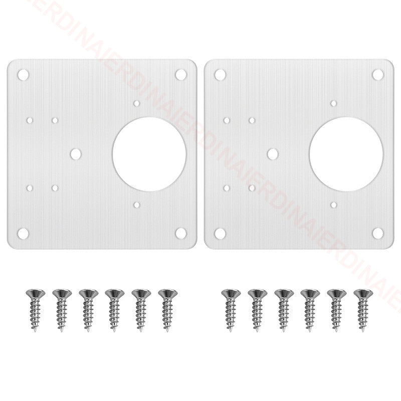 NAIERDI 1/2/4/8PCS Hinge Repair Plate Resistant Stainless Steel Furniture Mounted Plate Cabinet Door Hinges Repair Mount Tool
