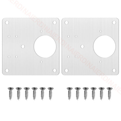 NAIERDI 1/2/4/8PCS Hinge Repair Plate Resistant Stainless Steel Furniture Mounted Plate Cabinet Door Hinges Repair Mount Tool