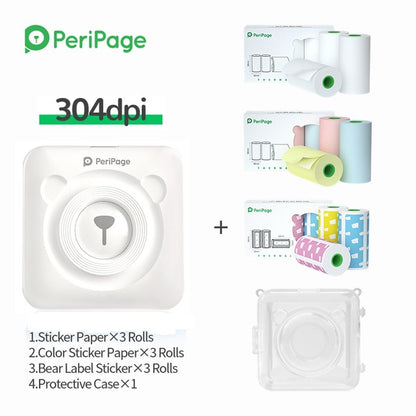 New Arrival 304dpi Mini Pocket Printer Peripage A6 Thermal Photo Printer Color Green Purple Mobile Phone Android IOS Regalo Gift