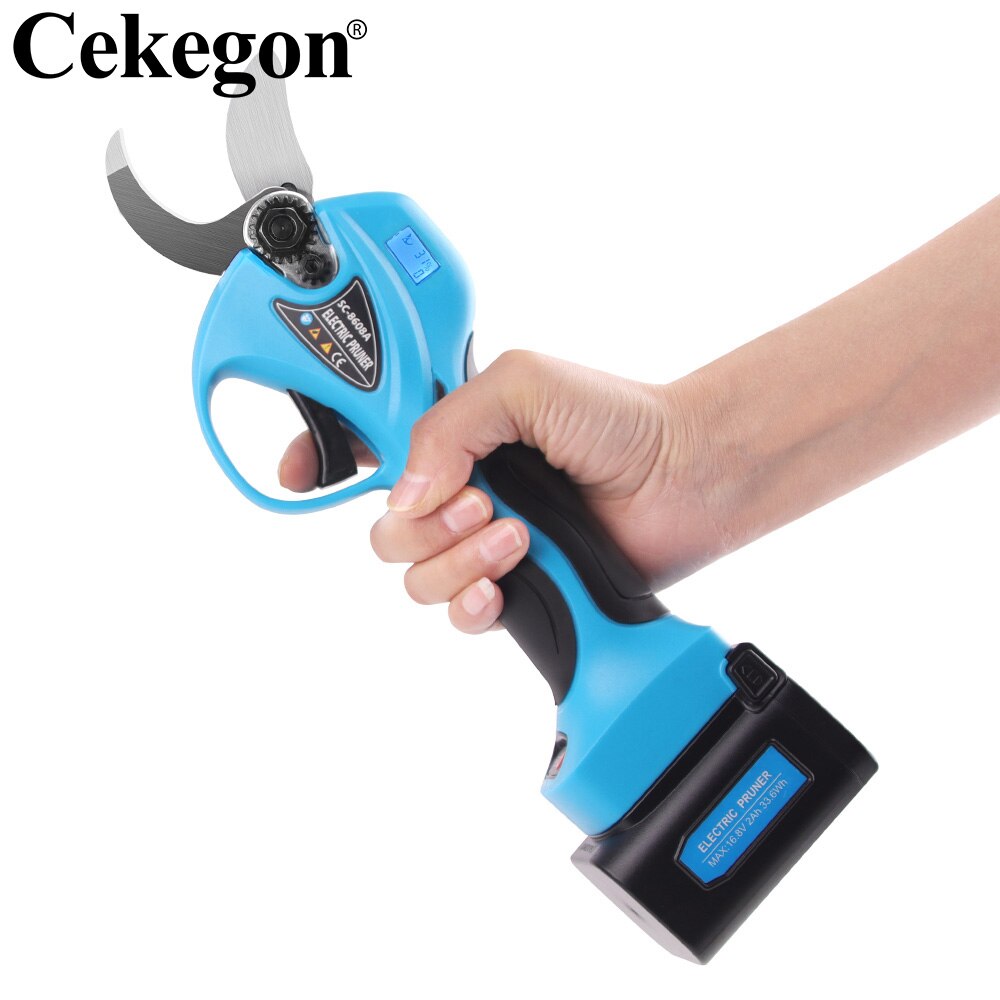 21V Cordless Pruner Brushless Motor Electric Pruning Shear 32mm Efficient Fruit Tree Bonsai Pruning Branches Cutter Tool