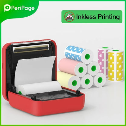 New Arrival 304dpi Mini Pocket Printer Peripage A6 Thermal Photo Printer Color Green Purple Mobile Phone Android IOS Regalo Gift
