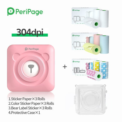New Arrival 304dpi Mini Pocket Printer Peripage A6 Thermal Photo Printer Color Green Purple Mobile Phone Android IOS Regalo Gift