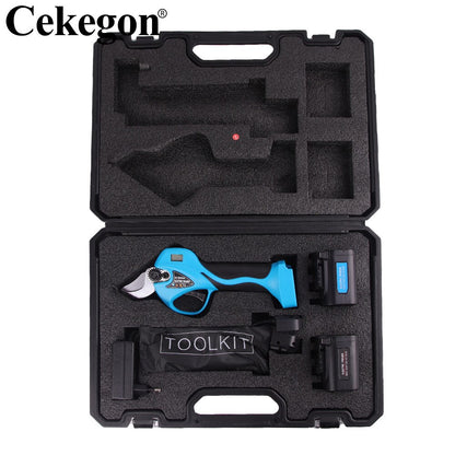 21V Cordless Pruner Brushless Motor Electric Pruning Shear 32mm Efficient Fruit Tree Bonsai Pruning Branches Cutter Tool