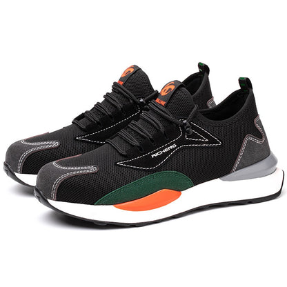 Men Four Seasons Safety Shoes Are Light and Comfortable Steel Toe Cap Anti-piercing Industrial Outdoor Work Shoe Foot Protection