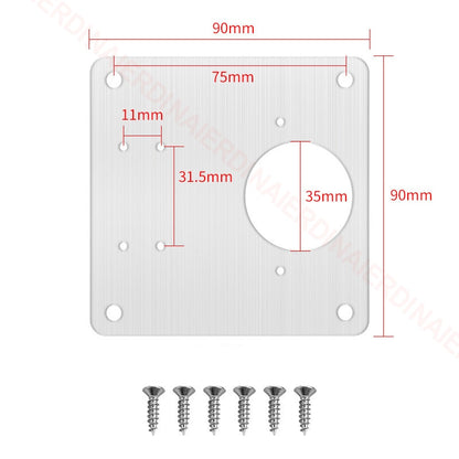NAIERDI 1/2/4/8PCS Hinge Repair Plate Resistant Stainless Steel Furniture Mounted Plate Cabinet Door Hinges Repair Mount Tool