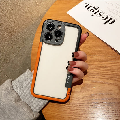 Funda For iPhone 14 13 Pro Max Plus Mini Colorful Soft Silicone Bumper Frame Shockproof Protection Case No Back Border Only Case