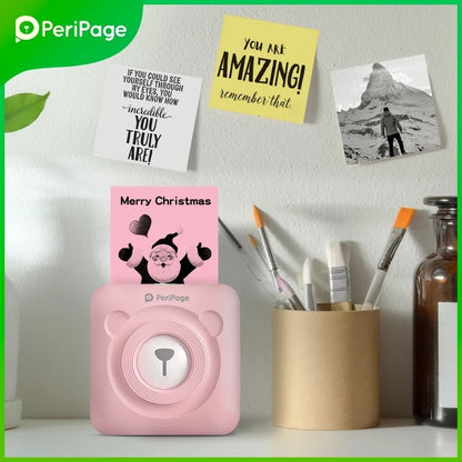 New Arrival 304dpi Mini Pocket Printer Peripage A6 Thermal Photo Printer Color Green Purple Mobile Phone Android IOS Regalo Gift