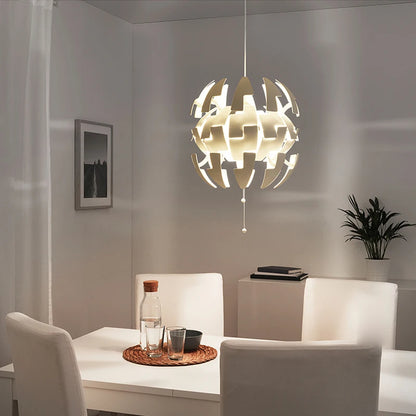 Nordic Simple Pendant Lamp Plated Acrylic Deformable Creative Personality E27 Single Bedroom Livingroom Dining Lighting Fixture