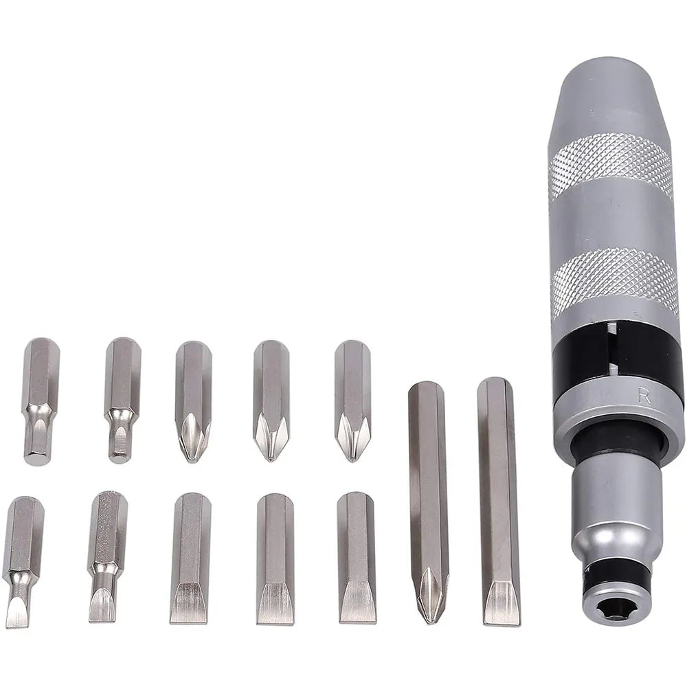Impact Screwdriver Set Industrial Grade Multifunctional Heavy Duty Shock Screwdriver Bits Screw Extractor Repair Driver Set