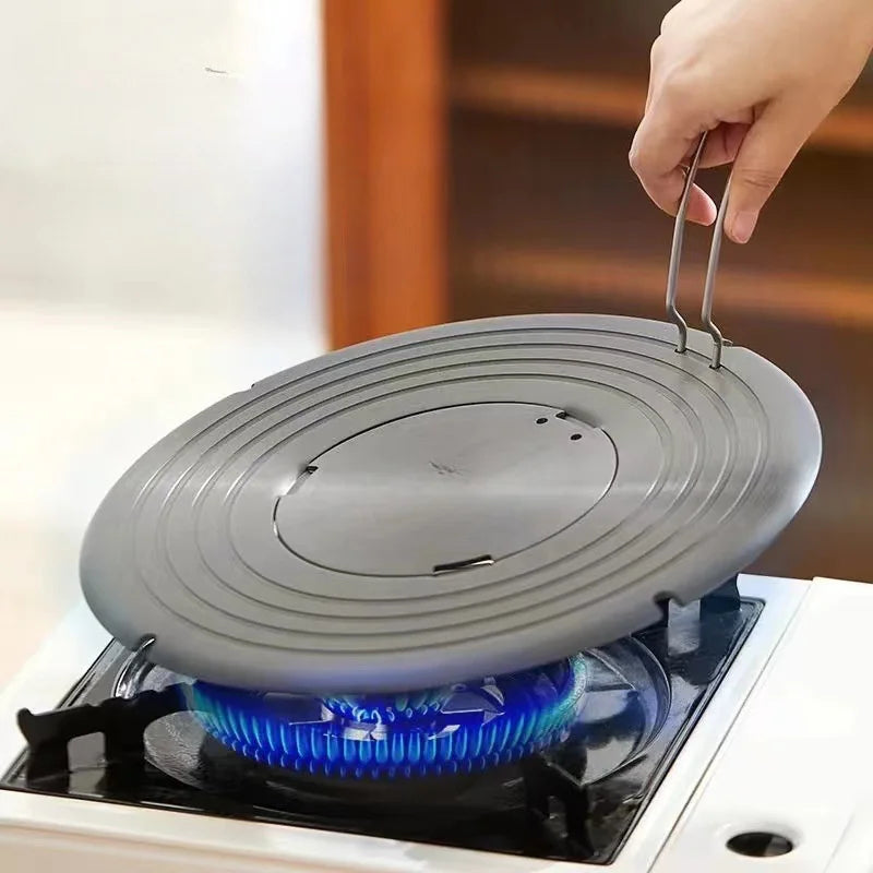 Aluminum Alloy Heat Conductive Discs Gas Stove Pot Bottom Anti Burning Blacks Pot Plate Household Thawing Heat Insulation Plates