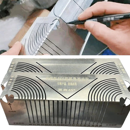 Angle and Arc Marking Tool Square Metal Pipe Marking Cutting Guide Household Building Furniture Rectification Marking Tool