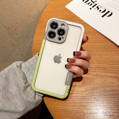 Funda For iPhone 14 13 Pro Max Plus Mini Colorful Soft Silicone Bumper Frame Shockproof Protection Case No Back Border Only Case
