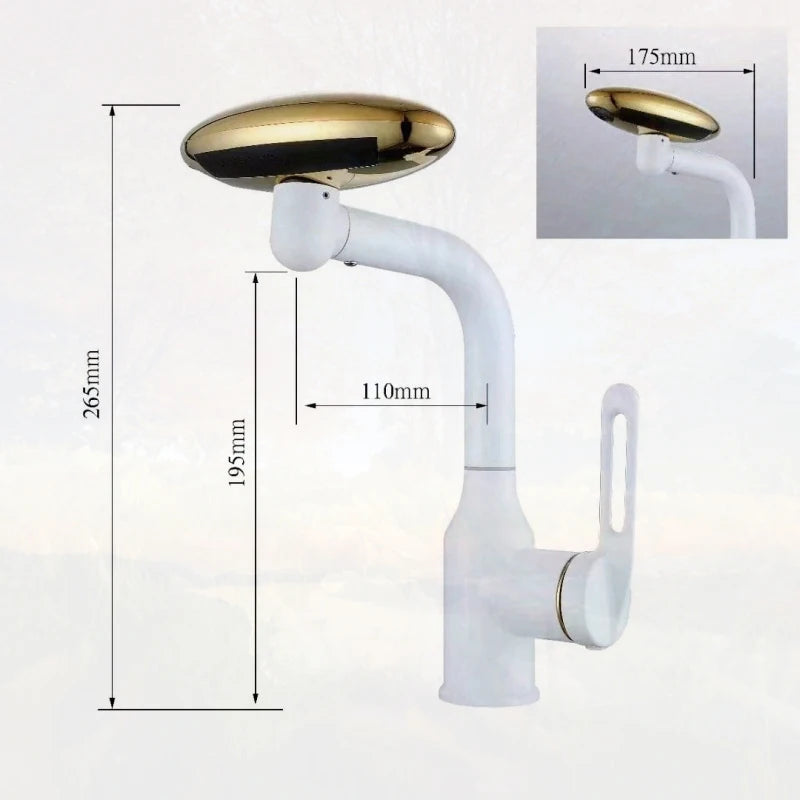 4 Modes 360° Rotation Multi Functional Waterfall Basin Faucet  Stream Sprayer Hot Cold Water Sink Mixer Wash Tap For Bathroom