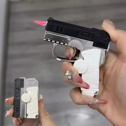 Metal Folding Laser Gun Style Lighter