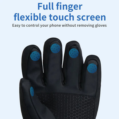 DC Rechargeable Heating Thermal Gloves 3 Heat Levels Heated Gloves Windproof Heated Gloves Waterproof Touch Screen for Women Men
