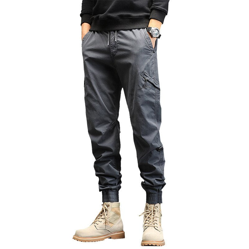 Spring Summer Multi-Pockets Cargo Pants Men 2022 Men Streetwear Black Joggers Pants Male Casual Cotton Army Green Trousers