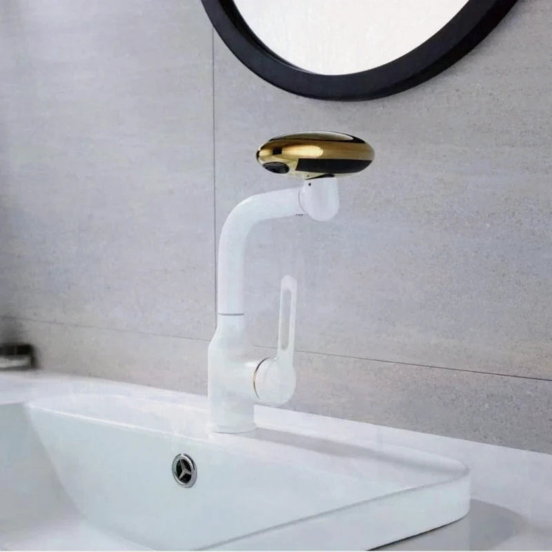 4 Modes 360° Rotation Multi Functional Waterfall Basin Faucet  Stream Sprayer Hot Cold Water Sink Mixer Wash Tap For Bathroom