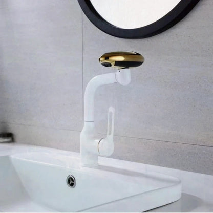 4 Modes 360° Rotation Multi Functional Waterfall Basin Faucet  Stream Sprayer Hot Cold Water Sink Mixer Wash Tap For Bathroom