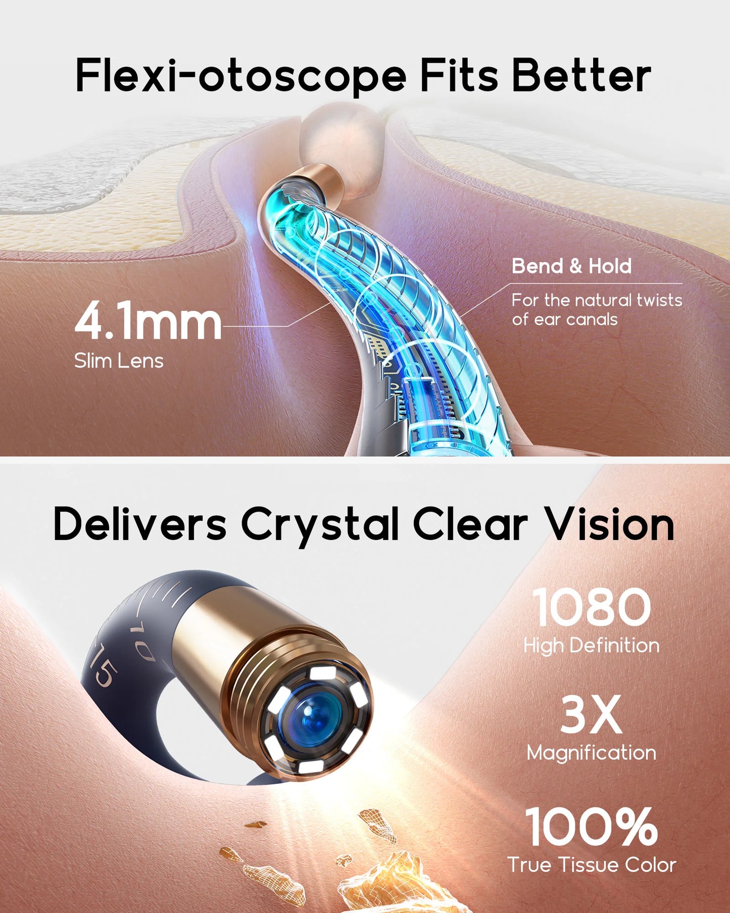 Bebird EarSight Plus I35R – 2026 HD Visual Ear Cleaner with Bendable Tweezers & All-in-One Wax Removal Kit