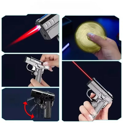 Metal Folding Laser Gun Style Lighter